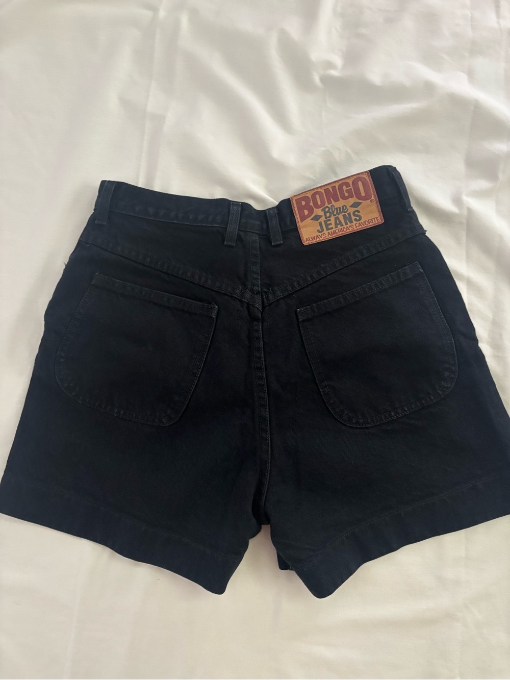Vintage Bongo Black High-Waist Jort Shorts